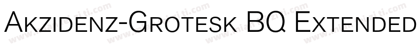 Akzidenz-Grotesk BQ Extended medium字体转换